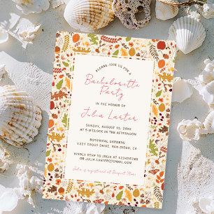 Invitation Boho Séché Rustique Automne Chutes Enterrement de