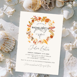 Invitation Boho séché Rustique Floral Automne Bachelorette Pa