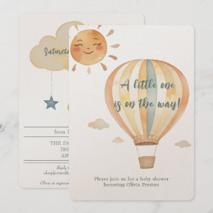 Invitation Boho Simplicité Accueil Petit Douche One