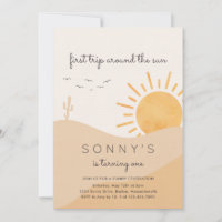 Boho Sunshine 1er voyage autour du soleil Annivers