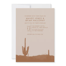 Boho Terracotta Cactus Mariage du désert
