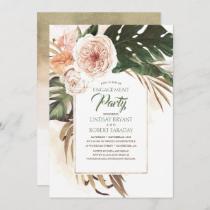 Invitation Boho Tropical Floral Desert Party