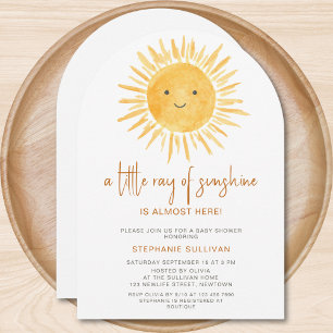 Invitation Boho Un petit rayon de soleil Baby shower Arch