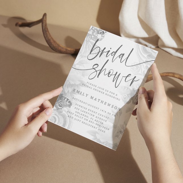 Invitation Boho Vintage Garden & Butfly Mariage (Créateur téléchargé)