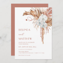 Boho Watercolor Flowers Modern 