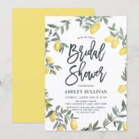 Boho Watercolor Lemon Wreath Fête des mariées