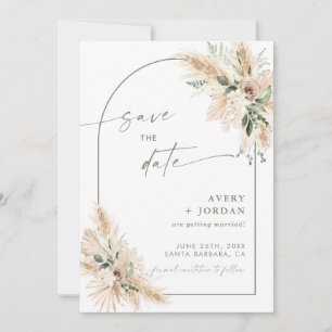 Invitation Boho Wedding Enregistrer l'Invitation de date Pa
