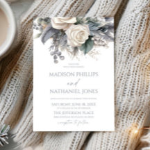 Boho White Rose Floral Mariage Jardin