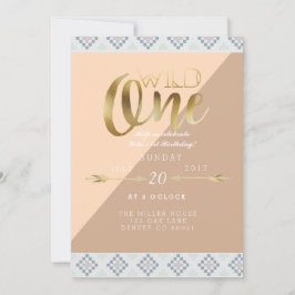 Invitation Boho Wild One | Première fête d'anniversaire