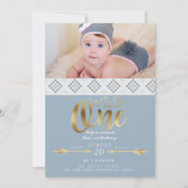 Invitation Boho Wild One | Première fête d'anniversaire