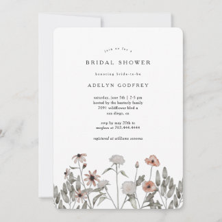 Invitation Boho Wildflower Bridal Shower