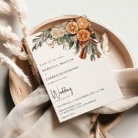 Boho Winter agrumes cannelle orange Mariage
