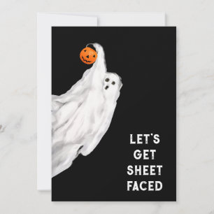 Invitation Boire Amusant Adulte Halloween Fête Fantôme