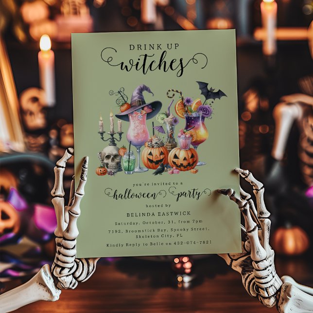 Invitation Boire Des Sorcières Cocktails (Créateur téléchargé)