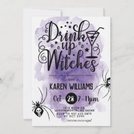Invitation Boire des sorcières Halloween Bachelorette Party