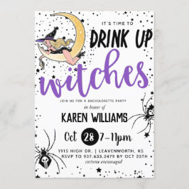 Invitation Boire des sorcières Halloween Bachelorette Party