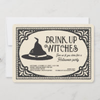 Boire vintage sorcières Halloween Party