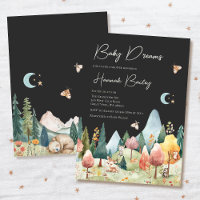 Bois Animaux de nuit Forêt Baby shower