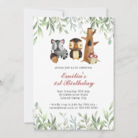 Bois Animaux Végétation 1er anniversaire