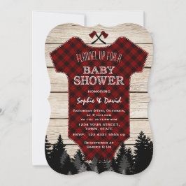 Invitation Bois de bambou de bambou de bambou Baby shower en 