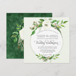 Invitation Bois d'hiver Bohême Bohême BOHO Aquarelle