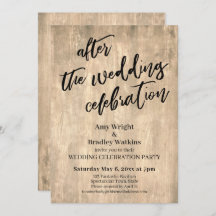 Bois rustique après la fête de célébration de mari