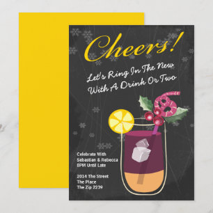 Invitation Boissons de cocktail personnalisées pour la fête d