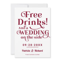 Boissons Gratuites Amusant Mariage Décontracté Enr