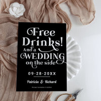 Boissons Gratuites Drôle Mariage Casual Enregistre