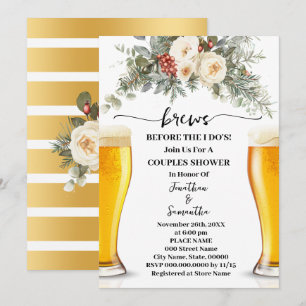 Invitation Boissons hivernales avant que je fasse une douche 