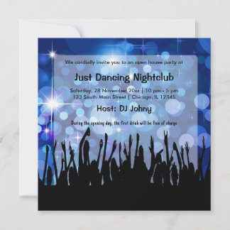 Invitation Boîte de nuit pour la soirée d'ouverture