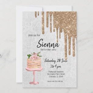 Invitation Boites de gâteau Mariage d'anniversaire