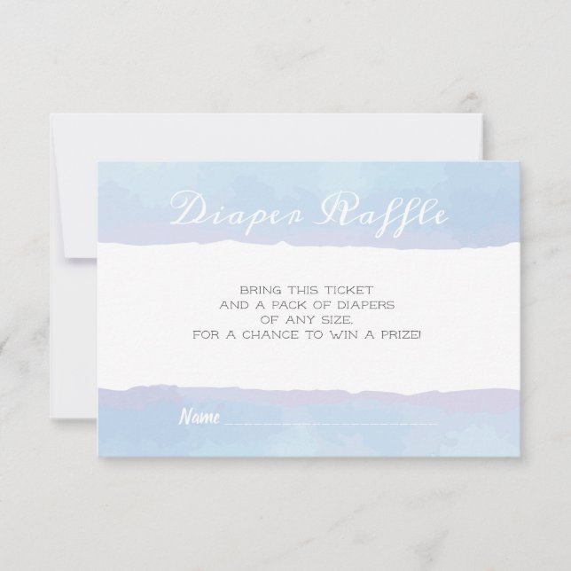 Invitation Boîtier à roulettes DIAPER RAFFLE (Devant)