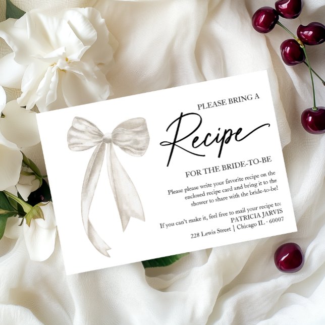 Invitation Boîtier de demande de Fête des mariées blanche (Créateur téléchargé)