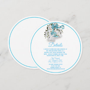 Invitation Boîtier élégant Mariage rond Magnolia