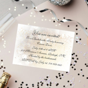 Invitation Bokeh Bachelorette