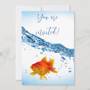 Invitation Bol d'eau sur mesure pour poisson rouge