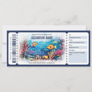 Invitation Bon cadeau Surprise Aquarium
