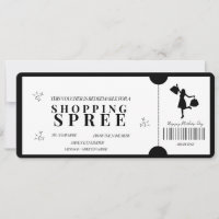 Bon de shopping minimaliste audacieux