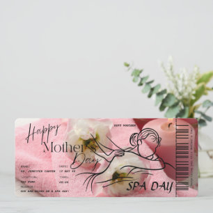 Invitation Bon de Surprise pour une Journée au Spa pour la Fê