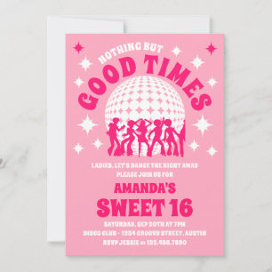 Invitation Bon Temps Super Rose Sweet 16 Fête