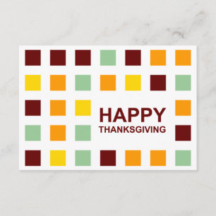 Invitation bon thanksgiving (carrés de mod)