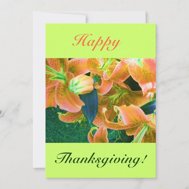 INVITATION BON THANKSGIVING IV (Devant)