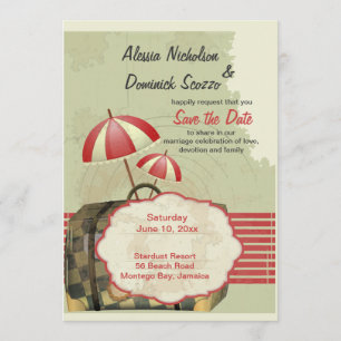 Invitation Bon Voyage Enregistrer la date Annonce