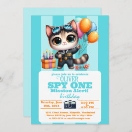 Invitation Bonanza d'anniversaire de Owen's Sky Kitty !