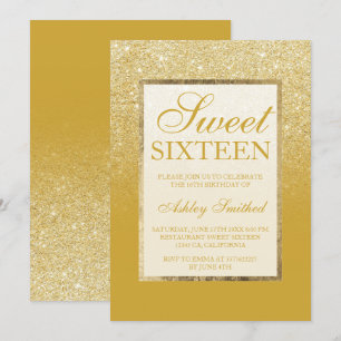 Invitation Bonbon chic 16 à cari de citron de parties