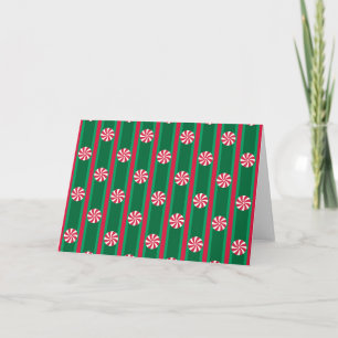 Invitation Bonbons à la menthe poivrée de Noël amusants et ch