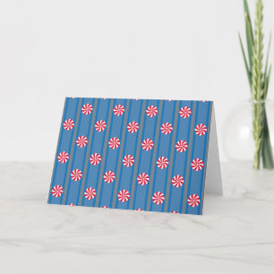 Invitation Bonbons de Noël bleu menthe Fun and Fancy