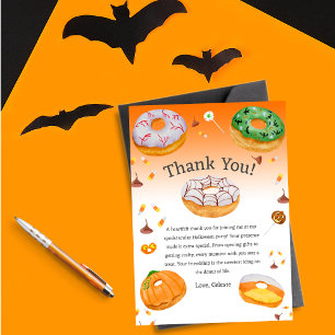 Invitation Bonbons Halloween délicieux en aquarelle Merci