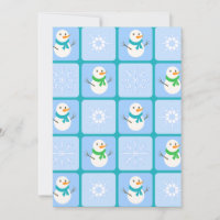 Bonhomme de neige et flocons de neige à motif à ca